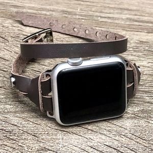 Women Apple Watch Band Leather Strap Bracelet